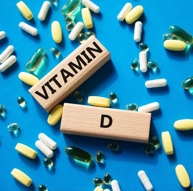 Vitamin D supplements, whether in capsule or tablet form, are used to support overall well-being.